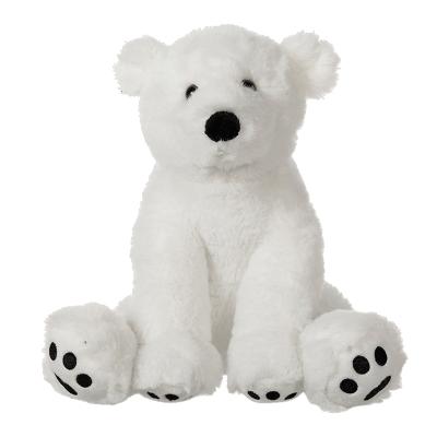 China White Real Plush Faux Fur White Bear Stuffed Plush Toy Manufacturer Factory Manufacturer for sale