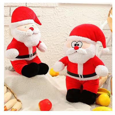 China Plush Patented Design Christmas Show Your Mood Santa Reversible Stuffed Toys for sale