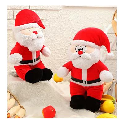 China New Arrival Plush Santa Claus Plush Toys Reversible Christmas Snowman Flip for sale