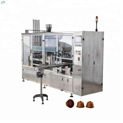 China Dolce Industrial Beverage Enthusiasm Coffee Capsule Filling Sealing Machine Manufacturer for sale