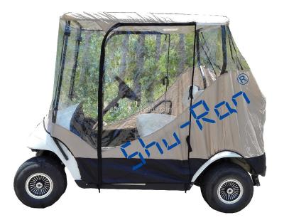 China PVC Tan Color Golf Cart Rain Cover for E-Z-GO TXT for sale