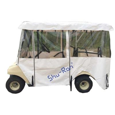 China PVC And Net White Golf Cart Rain Cover Fence for sale