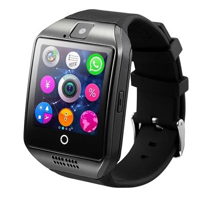 China Touch Screen Smart Watch With Camera Q18 Smartwatch SIM TF Card Slot Fitness Activity Tracker Sports Watch Android PK DZ09 Watches for sale