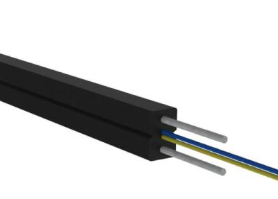 중국 광섬유 접근 네트워크의 까만 옥외 2 중핵 FTTH 광학적인 하락 케이블 판매용