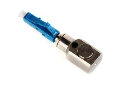 China Adaptador óptico del cuadrado y de la fibra desnuda redonda con el conector del LC, azul blanco en venta