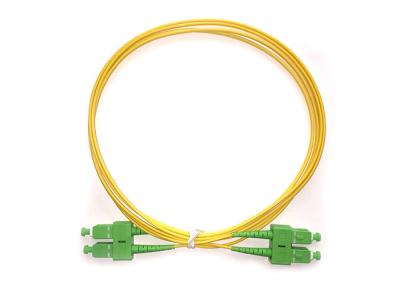 China Cables clasificados del remiendo de la fibra óptica del duplex SCAPC-SCAPC de la canalización vertical unimodal de G652D en venta