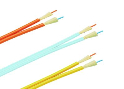 China Duplex interior de la canalización vertical cable de fribra óptica protegido tensado de 2.0m m/de 3.0m m para el cordón de remiendo y las coletas en venta