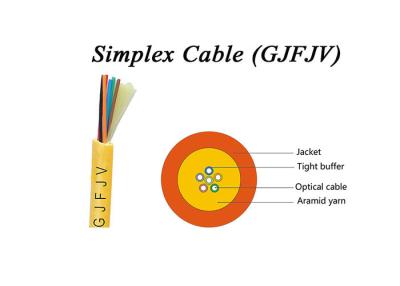 China Singlemode G652D Lichtwellenleiter 6C mit 0.9mm straffem abgedämpftem Kabel zu verkaufen