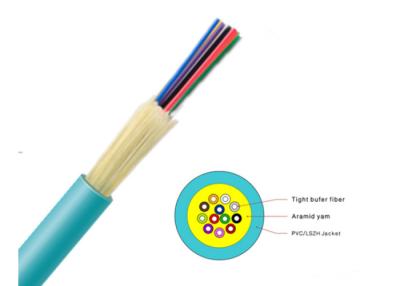 China PVC / LSZH / OFNP GJFJV 24 Core Multi Mode OM4-550 Indoor Fiber Optic Cable For Data Center Transmission for sale