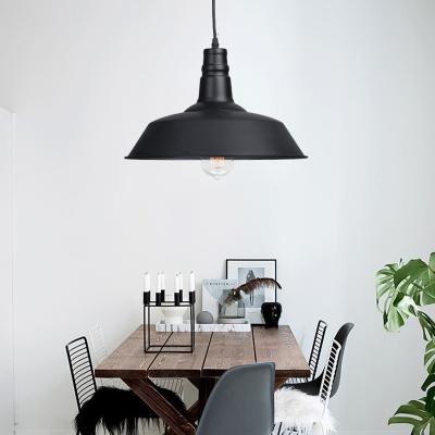 China Industrial Vintage Loft Black Dining Room Pendant Light for sale