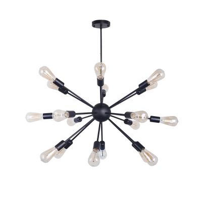 China Industrial Modern Light Fixture 6 Light Ceiling Led Chandelier Sputnik Pendant Lamp for sale