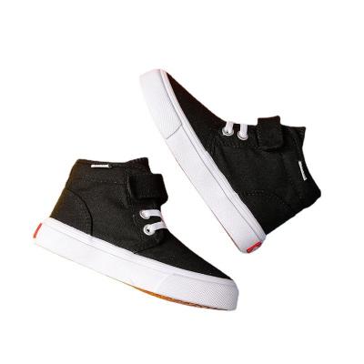 China Wholesale Flat Children's Canvas Upper Boys Checkerboard Girls Spring Cloth Casual Shoes for sale