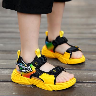 China Lovely Solid Flat Fashion Kids Sandals Sports Summer Beach Boys Shoes High Quality Breathable Cute Kids Sneakers for sale