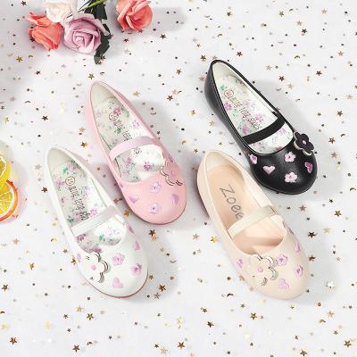 China 2022 New Spring Hot Pink Girls Spring Shoes Girls Soft Bottom Soft Breathable Ballet Flat Feet Shoes 2022 for sale