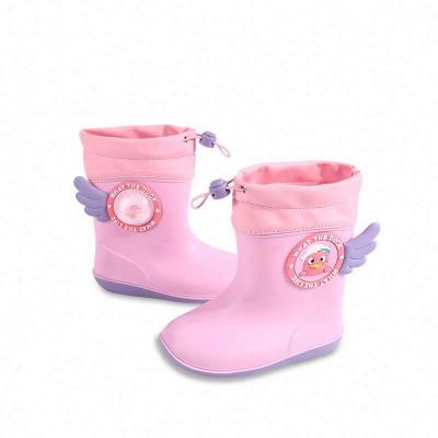 China Wholesale High Quality Waterproof Kids Cute Garden Shoes Big Kids Small Toddler Kids PVC Waterproof Rain Boots For Boys Girls for sale