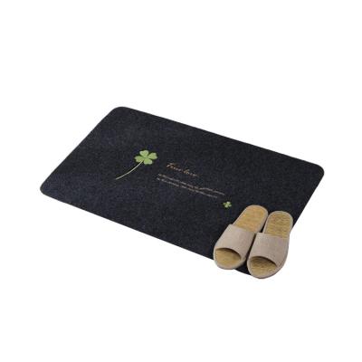 China Factory Wholesale Washable Home Kitchen Entryway Polyester Waterproof Anti Slip Front Door Mat for sale