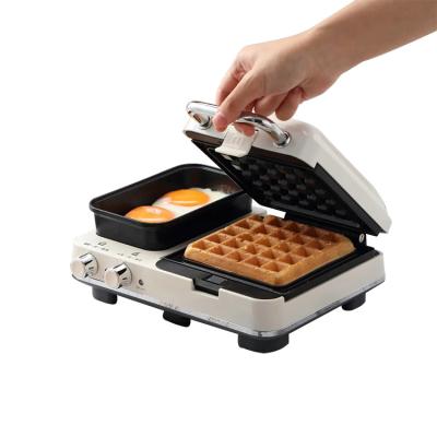 China Hotel hot sale 3 in 1 automatic electric waffle machine sandwich bread toaster breakfast maker for sale