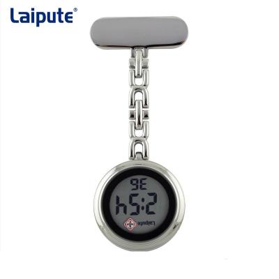 China Organic Glass Nurses Clip On Fob Watch , Nurses Digital Fob Watch 9.5mm Thick for sale