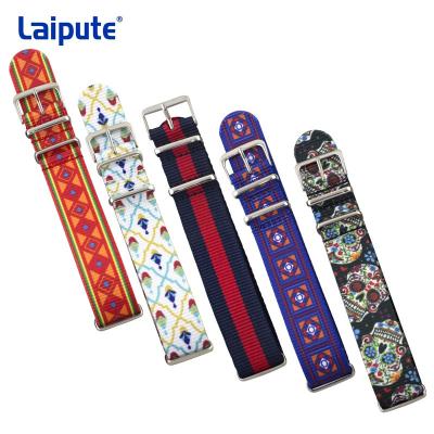 China Rainbow Braided Watches Spare Parts Nylon Band 265mm Length for sale