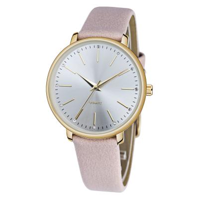 China PU leather Quartz Battery Wristwatches OEM Available 36mm Diameter for sale