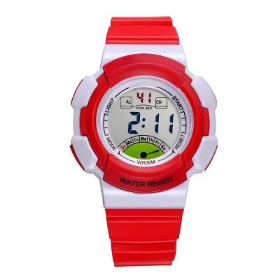 China Reloj grande del silicón de la PU de Sports Multifunction Waterproof del estudiante del dial en venta