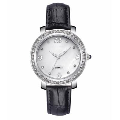 China Comprimento genuíno ROHS de Diamond Quartz Watch 280mm do seletor do zircão para mulheres à venda