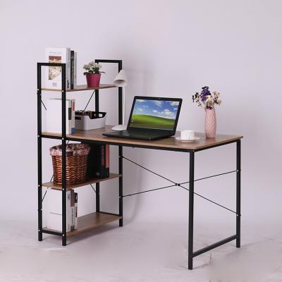 China Modern Reversible Work Desk With Shelves Office Shelf Corner Desk for sale