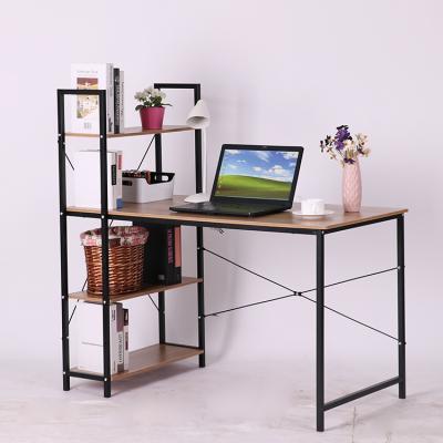 China Modern Computer Desk With Storage Shelves Study Writing Table For Home Office for sale