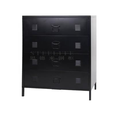 China Modern Home Steel Living Room Cabinet 4 Drawer Book Storage Cabinet for sale