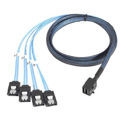 중국 High Performance SFF 8643 to 4xSATA Server Array Card SFF 8643 to 4xSATA Cable 4*sata Data Cable 판매용