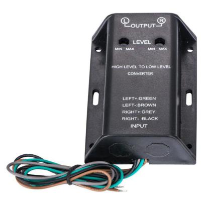 China Plastic And Metal Car Interface Car Radio Stereo High Level High To Low Level Converter for sale