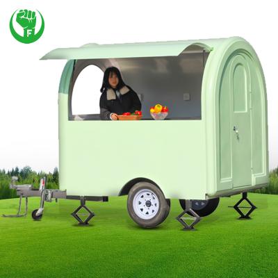 China Luxury Mobile Kitchen Food Trailer Cart Fast Food Food Rolling Cart for sale