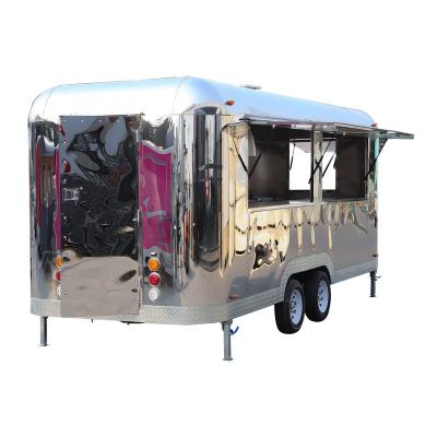 China Easy Operate Fresno California Luxury Outdoor Food Trailer China Espresso Coffee Candy Vending Fast Vending Street Trailer For Sale for sale