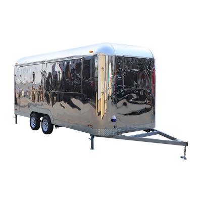 China Easy operate Aanhang electric luxury fast food trailer restaurant caravan food carts and food trailers for sale