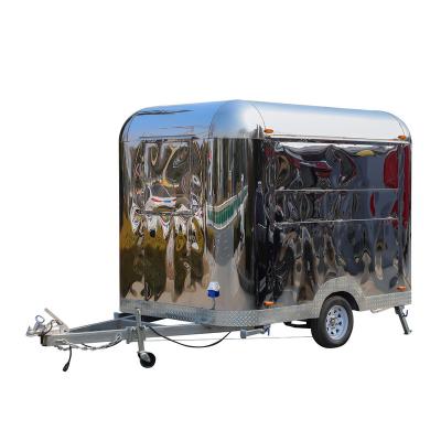 China Luxury custom coffee van catering trailers or mobile food trucks for sale for sale