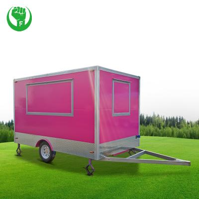 China Snack Factory Fold Up Food Trailer 2022 New Chinese Street Mobile Fast Food Truck Van Ice Cream Cart for sale