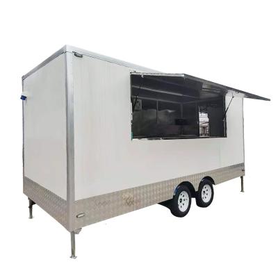 China Luxury BBQ food trailer factory mobile street vending pizza food truck for sale