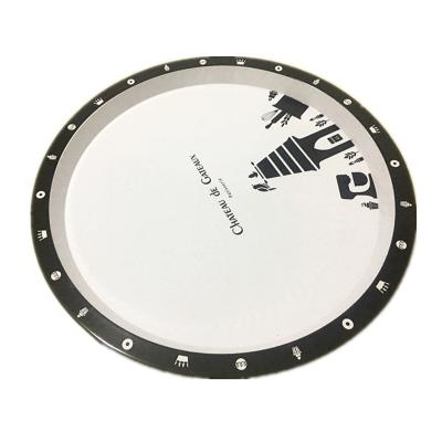 China Customized Serving Tray Plate Large-Size Circular Iron Disc WC-022 for sale