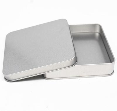 China WC-105 Square Tin Box  With Lid And Metal Hinged  Offset printing for sale