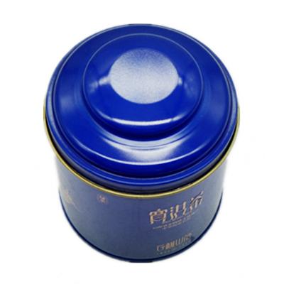 China WC-018 Tea Tin Box Food Storage Boxes Round Lid Modern Offset Printing for sale