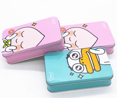 China Custom rectangle beautiful Character chocolate cookies Food Packaging Tin Box for sale