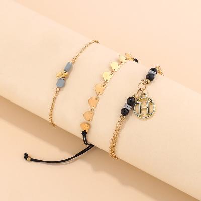 China Wholesale high quality high quality weave 3 pull out bangles fine jewelry multi layer bracelets women 2023 for sale