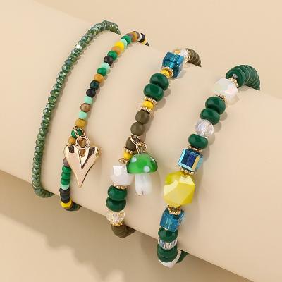 China Wholesale High Quality Bohemian Charms Bracelets Women, High Quality Boho Heart Love Bead Bracelet Jewelry for sale