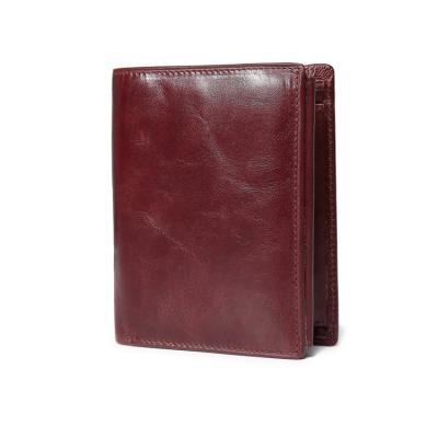 China RFID Luxury Men's Leather Wallet With Coin Bag for sale