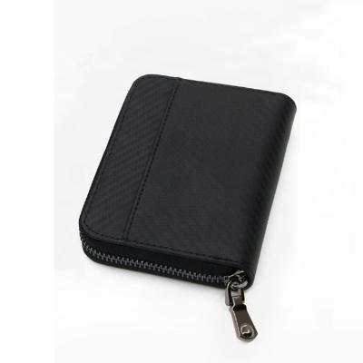 China Fashion Carbon Fiber Rfid Blocking Credit Card Holder Wallet for sale