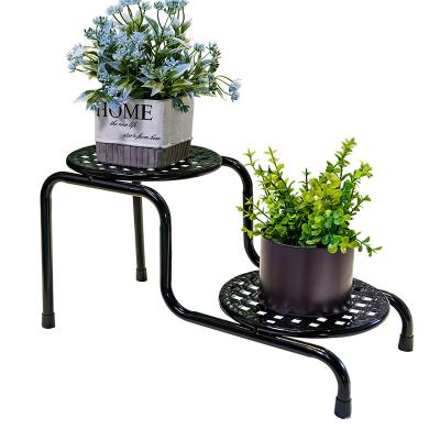 China Garden Patio Hotel Home Decor Mid Century Display Rack Mid Century Modern Indoor Plant Pot Metal Plant Rack for sale