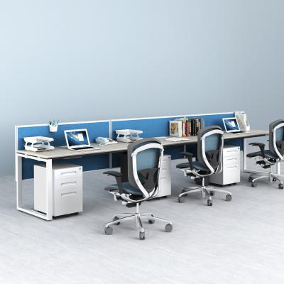 China Regular Modern Melamine Office 3 Person Workstation For Small Office for sale