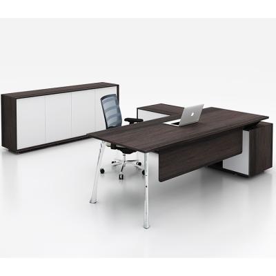 China Moddern Office Furniture Standard Features High End L-Shape Desk Table for sale