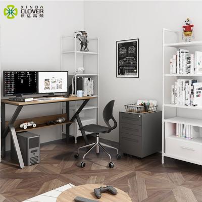 China Small Home Furniture Computer Table Design Home Wooden Desk With Metal Legs for sale