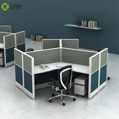 China New Model 3 Person Office American Departure Fashion Suits 120 Degree Audio Workstation for sale